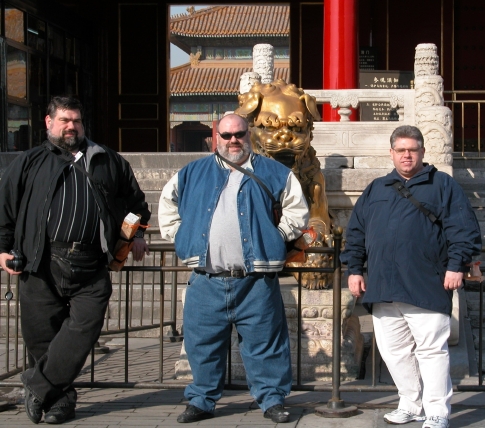 Jim, John and Stephen in the Forbidden City